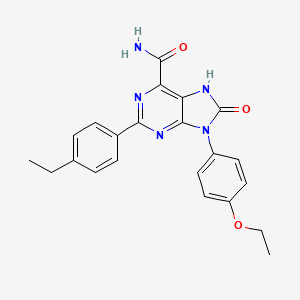 9-(4-ethoxyphenyl)-2-(4-ethylphenyl)-8-oxo-8,9-dihydro-7H-purine-6-carboxamide