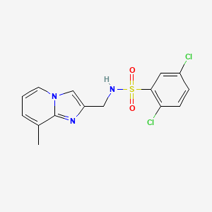2,5-dichloro-N-((8-methylimidazo[1,2-a]pyridin-2-yl)methyl)benzenesulfonamide