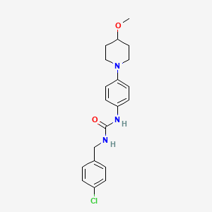 1-(4-Chlorobenzyl)-3-(4-(4-methoxypiperidin-1-yl)phenyl)urea