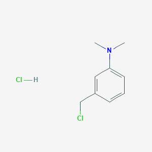 molecular formula C9H13Cl2N B2755956 3-(chloromethyl)-N,N-dimethylaniline hydrochloride CAS No. 117347-85-0