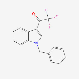 molecular formula C17H12F3NO B2755958 1-(1-Benzyl-1H-indol-3-yl)-2,2,2-trifluoroethanone CAS No. 256391-56-7