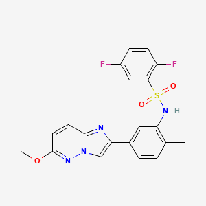 2,5-difluoro-N-(5-(6-methoxyimidazo[1,2-b]pyridazin-2-yl)-2-methylphenyl)benzenesulfonamide