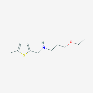 3-ethoxy-N-[(5-methylthiophen-2-yl)methyl]propan-1-amine