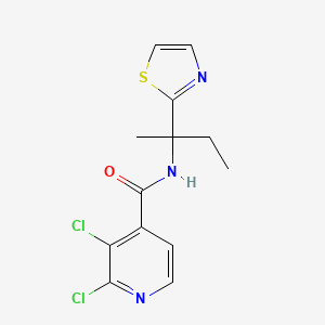 2,3-Dichloro-N-[2-(1,3-thiazol-2-yl)butan-2-yl]pyridine-4-carboxamide