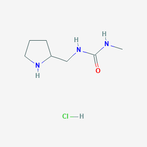 3-Methyl-1-[(pyrrolidin-2-yl)methyl]urea hydrochloride