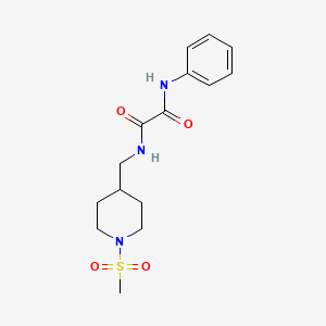 N1-((1-(methylsulfonyl)piperidin-4-yl)methyl)-N2-phenyloxalamide