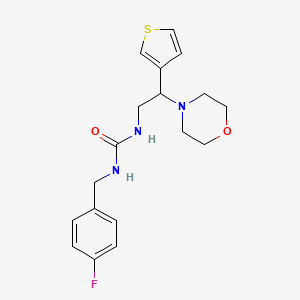 1-(4-Fluorobenzyl)-3-(2-morpholino-2-(thiophen-3-yl)ethyl)urea