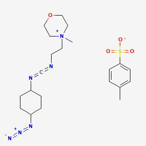 4-(2-(((R)-(((1s,4S)-4-azidocyclohexyl)imino)methylene)amino)ethyl)-4-methylmorpholin-4-ium 4-methylbenzenesulfonate