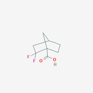 molecular formula C8H10F2O2 B2756041 2,2-Difluorobicyclo[2.2.1]heptane-1-carboxylic acid CAS No. 2169578-23-6