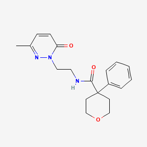 N-(2-(3-methyl-6-oxopyridazin-1(6H)-yl)ethyl)-4-phenyltetrahydro-2H-pyran-4-carboxamide