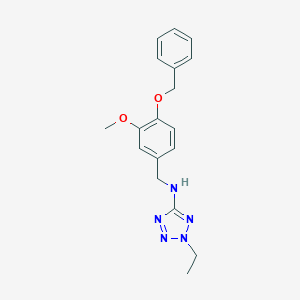 N-[4-(benzyloxy)-3-methoxybenzyl]-2-ethyl-2H-tetrazol-5-amine
