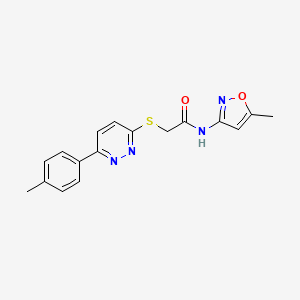 N-(5-methyl-3-isoxazolyl)-2-[[6-(4-methylphenyl)-3-pyridazinyl]thio]acetamide