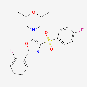 molecular formula C21H20F2N2O4S B2756080 N-(2-(2-(2-氟苯基)噻唑-4-基)苯基)-2,6-二氧代-1,2,3,6-四氢嘧啶-4-甲酰胺 CAS No. 862798-56-9