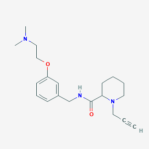 N-({3-[2-(dimethylamino)ethoxy]phenyl}methyl)-1-(prop-2-yn-1-yl)piperidine-2-carboxamide