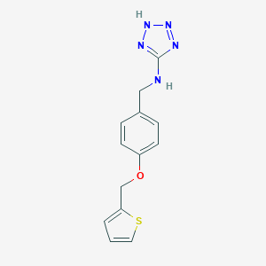 molecular formula C13H13N5OS B275610 N-(2H-tetraazol-5-yl)-N-[4-(2-thienylmethoxy)benzyl]amine 