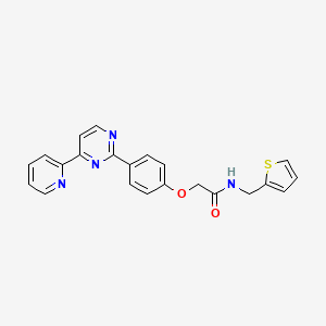 2-{4-[4-(2-pyridinyl)-2-pyrimidinyl]phenoxy}-N-(2-thienylmethyl)acetamide