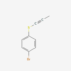 molecular formula C9H7BrS B2756105 1-Bromo-4-(prop-1-yn-1-ylsulfanyl)benzene CAS No. 85143-29-9