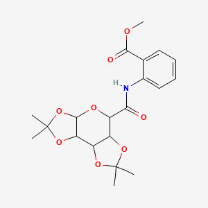 methyl 2-(2,2,7,7-tetramethyltetrahydro-3aH-bis([1,3]dioxolo)[4,5-b:4',5'-d]pyran-5-carboxamido)benzoate