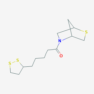 1-(2-Thia-5-azabicyclo[2.2.1]heptan-5-yl)-5-(1,2-dithiolan-3-yl)pentan-1-one