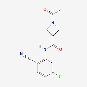 1-acetyl-N-(5-chloro-2-cyanophenyl)azetidine-3-carboxamide
