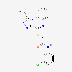 N-(3-chlorophenyl)-2-{[1-(propan-2-yl)-[1,2,4]triazolo[4,3-a]quinoxalin-4-yl]sulfanyl}acetamide