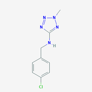 molecular formula C9H10ClN5 B275613 N-(4-chlorobenzyl)-2-methyl-2H-tetrazol-5-amine 