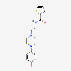 molecular formula C17H20FN3OS B2756133 N-(2-(4-(4-fluorophenyl)piperazin-1-yl)ethyl)thiophene-2-carboxamide CAS No. 1049346-55-5