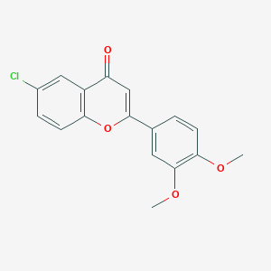 molecular formula C17H13ClO4 B2756135 6-Chloro-2-(3,4-dimethoxyphenyl)chromen-4-one CAS No. 36768-52-2