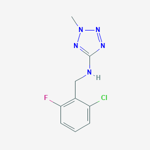 molecular formula C9H9ClFN5 B275614 N-(2-chloro-6-fluorobenzyl)-2-methyl-2H-tetrazol-5-amine 