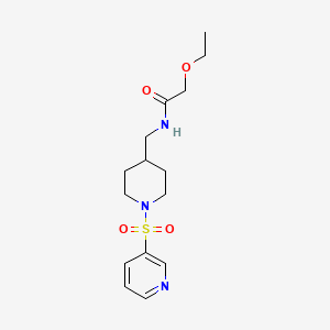 molecular formula C15H23N3O4S B2756140 2-ethoxy-N-((1-(pyridin-3-ylsulfonyl)piperidin-4-yl)methyl)acetamide CAS No. 1428373-97-0
