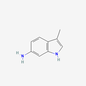 molecular formula C9H10N2 B2756146 3-甲基-1H-吲哚-6-胺 CAS No. 83696-97-3