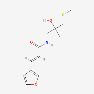 (E)-3-(furan-3-yl)-N-(2-hydroxy-2-methyl-3-(methylthio)propyl)acrylamide