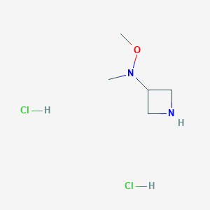 molecular formula C5H14Cl2N2O B2756166 N-methoxy-N-methylazetidin-3-amine dihydrochloride CAS No. 2138195-24-9