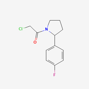 2-Chloro-1-[2-(4-fluorophenyl)pyrrolidin-1-yl]ethanone