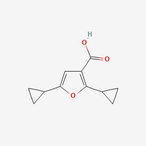 2,5-Dicyclopropylfuran-3-carboxylic acid