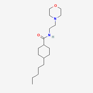 N-(2-morpholinoethyl)-4-pentylcyclohexanecarboxamide