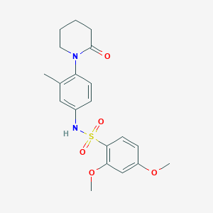 2,4-dimethoxy-N-(3-methyl-4-(2-oxopiperidin-1-yl)phenyl)benzenesulfonamide