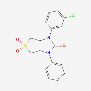 1-(3-chlorophenyl)-3-phenyltetrahydro-1H-thieno[3,4-d]imidazol-2(3H)-one 5,5-dioxide