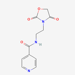 molecular formula C11H11N3O4 B2756219 N-(2-(2,4-dioxooxazolidin-3-yl)ethyl)isonicotinamide CAS No. 2034464-09-8