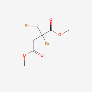molecular formula C7H10Br2O4 B2756223 Dimethyl 2-bromo-2-(bromomethyl)butanedioate CAS No. 99523-16-7