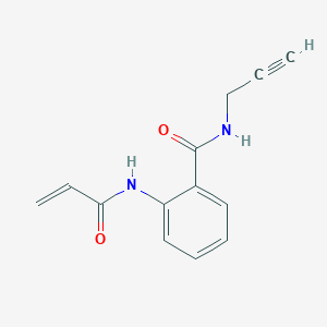 molecular formula C13H12N2O2 B2756224 2-(prop-2-enamido)-N-(prop-2-yn-1-yl)benzamide CAS No. 2459725-79-0