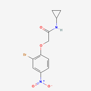 2-(2-Bromo-4-nitrophenoxy)-N-cyclopropylacetamide