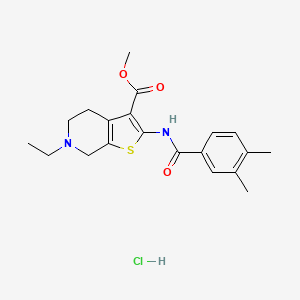 Methyl 2-(3,4-dimethylbenzamido)-6-ethyl-4,5,6,7-tetrahydrothieno[2,3-c]pyridine-3-carboxylate hydrochloride
