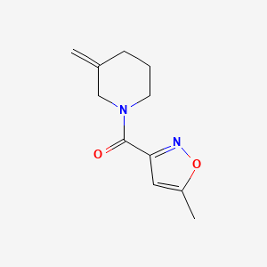 molecular formula C11H14N2O2 B2756231 1-(5-甲基-1,2-噁唑-3-甲酰基)-3-甲基亚烯哌啶 CAS No. 2097859-31-7