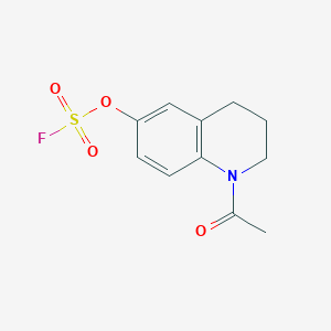 molecular formula C11H12FNO4S B2756236 1-Acetyl-6-fluorosulfonyloxy-3,4-dihydro-2H-quinoline CAS No. 2411222-13-2