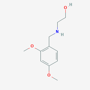 molecular formula C11H17NO3 B2756238 2-{[(2,4-二甲氧基苯基)甲基]氨基}乙醇 CAS No. 40171-89-9