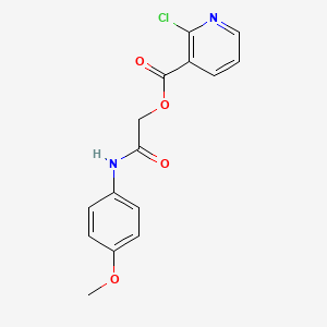 molecular formula C15H13ClN2O4 B2756244 [(4-Methoxyphenyl)carbamoyl]methyl 2-chloropyridine-3-carboxylate CAS No. 389810-98-4