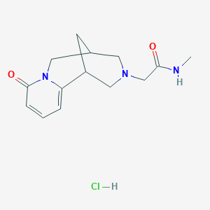N-methyl-2-(8-oxo-5,6-dihydro-1H-1,5-methanopyrido[1,2-a][1,5]diazocin-3(2H,4H,8H)-yl)acetamide hydrochloride
