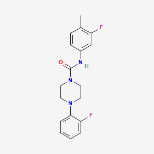 molecular formula C18H19F2N3O B2756256 N-(3-氟-4-甲基苯基)-4-(2-氟苯基)哌嗪-1-甲酰胺 CAS No. 898153-18-9