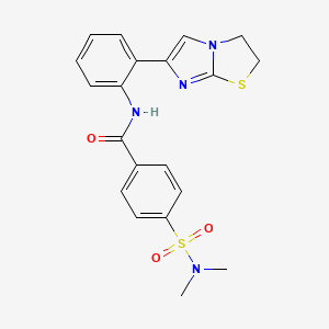 N-(2-(2,3-dihydroimidazo[2,1-b]thiazol-6-yl)phenyl)-4-(N,N-dimethylsulfamoyl)benzamide